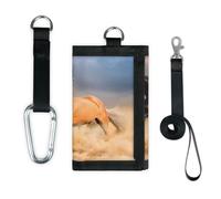 TropicalLife Running On The Beach Horse Wallet Slim Small Pocket Money Organizers Bag Horse Lightweight Portable Change Purse