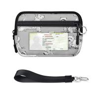 TropicalLife Scottish Terrier Hunde-Geldbörse für Damen, Herren, Kinder, Mädchen, Jungen, Hunde, Welpen, Geldbörse, Mini-Reißverschluss, Kartenetui mit Ausweisfenster, leicht, tragbar, kleine