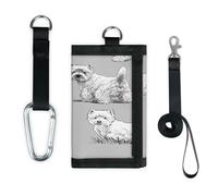 TropicalLife Scottish Terrier Hundegeldbörse, schmal, klein, Geldbeutel, für Hunde, Welpen, leicht, tragbar, Kleingeld