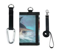 TropicalLife Sea Shark Geldbörse Slim Small Pocket Money Organizer Bag Great White Shark Lightweight Portable Change Purse