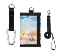 TropicalLife Seestern Muscheln Strand Geldbörse Slim Kleine Tasche Geld Organizer Tasche Strand Ozean Leicht Tragbar Kleingeld Geldbörse