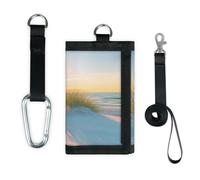 TropicalLife Sunset Ocean Sea Beach Wallet Slim Small Pocket Money Organizer Bag Lightweight Portable Change Purse