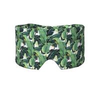 Tropische Bananenpalmenblätter, Klettverschluss, warm, Augen- und Ohrenschützer für Seitenschläfer, Nachtschlaf, Arbeit, Nickerchen, Reisen, Yoga