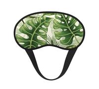 Tropische Blätter, Sommergrün,Vollständige Augenabdeckungen, lichtundurchlässige Schlafmasken, Verdunkelungs-Augenschützer
