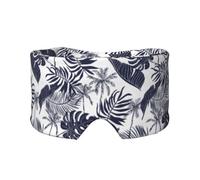 Tropische Palmen Blätter Silhouette Hawaiian, Vollständige Augenabdeckungen, lichtblockierende Augenmaske, Schlafaugen- und Ohrenschützer