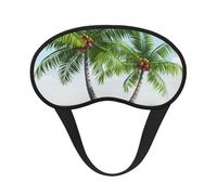 Tropische Palmen-Schlafmaske für Seitenschläfer, lichtblockierende Nachtmasken zum Schlafen, Augenmaske für Damen und Herren, Augenabdeckung, weicher, bequemer Augenschatten für Reisen, Nickerchen