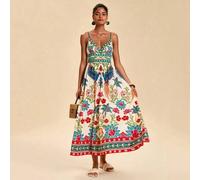 Tropisches Druckkleid für Frauen, Sommerkleid, Aloha Kleid, Tropisches Urlaubskleid, elegante Partykleider, luxuriöse Abendkleider für Hochzeiten, läs