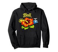 Tropisches Hibiskus-Strandinsel-Reisedesign auf Bali Pullover Hoodie
