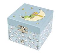 Trousselier 6260086 Musikspieldose für Kinder, Der kleine Prinz, nachtleuchtend, Schmuckschatulle mit ausziehbarer Schublade, Schmuckkästchen, Aufbewahrung