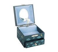 TROUSSELIER - Fuchs im Wald - Schatzkiste & Musikschmuck - Spieluhr - Ideales Kindergeschenk - Phosphoreszierend - Leuchtet im Dunkeln - Musik Magic Flute von Mozart - Farbe Nachtblau, S20402, large