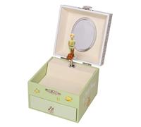 Trousselier - Der kleine Prinz St Exupery - Schatzkiste & Musikschmuckdose - Spieluhr - Ideales Kindergeschenk - Phosphoreszierend - Leuchtet im Dunkeln - Farbe grün