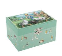 TROUSSELIER - Kuh - Kindheitserinnerungen - Musikschmuckdose - Spieluhr - Ideales Kindergeschenk - Musik Aufforderung zum Tanz - Farbe Grun