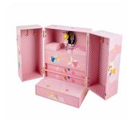 TROUSSELIER - Prinzessin - große Schmuckschatulle mit Musik - ideal als Geschenk für Mädchen - Mozart-Menuet - Farbe: Rosa