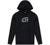 Troy Lee Designs Badge Hoodie, schwarz-weiss, Größe XL für Männer