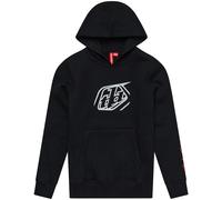 Troy Lee Designs Badge Kids Hoodie, schwarz, Größe L