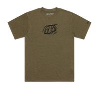 Troy Lee Designs Badge T Shirt Oliv Meliert - L