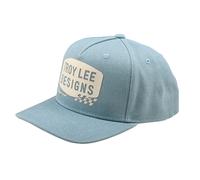 Troy Lee Designs Curved Snapback Cap Stamp One Size smoke blue
