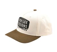 Troy Lee Designs Curved Stamp Snapback Kappe, weiss-grün für Männer