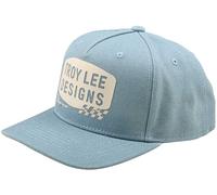 Troy Lee Designs Curved Snapback Cap Stamp One Size smoke blue