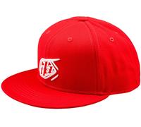 Troy Lee Designs Flat Bill Badge Snapback Kappe, rot für Männer