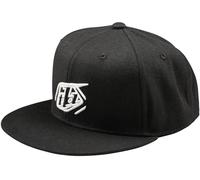 Troy Lee Designs Flat Bill Badge Snapback Kappe, schwarz für Männer