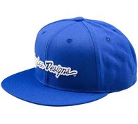 Troy Lee Designs Flat Bill Signature Snapback Kappe, blau für Männer