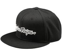 Troy Lee Designs Flat Bill Signature Snapback Kappe, schwarz für Männer