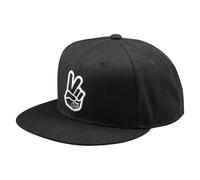 Troy Lee Designs Flat Bill Snapback Peace Cap Schwarz - Einheitsgröße Erwachsene