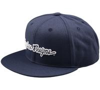 Troy Lee Designs Flat Bill Snapback Signature Indigo Cap - Einheitsgröße Erwachsene