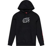 Troy Lee Designs Badge Hoodie, schwarz-weiss, Größe L für Männer