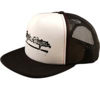 Troy Lee Designs Trucker Snapback Cap Repeat Schwarz/Weiß - Einheitsgröße Erwachsene