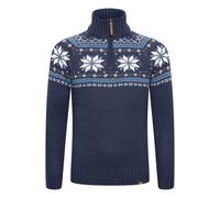 11 Project Weihnachtspullover Herren blau, XXL