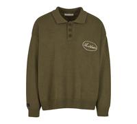 Troyer ANOTHER COTTON LAB "Another Cotton Lab Another Three Button Knit Hoodie", Herren, Gr. M, grün, 92% Baumwolle, 8% Elasthan, mehrfarbig, normal, amerikanischer Ausschnitt, Pullover Troyer (625760