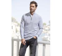 Troyer AUTHENTIC LE JOGGER, Herren, Gr. 3XL (64/66), grau (grau, meliert), Strick, Obermaterial: 50% Baumwolle, 50% Polyacryl, unifarben, regular fit normal, V-Ausschnitt, Bündchen, Pullover Troyer, P