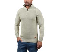 Troyer BLAU "BHGrandolf", Herren, Gr. M, beige (stone mix), Grobstrick, 100% Baumwolle, regular fit, ohne Ausschnitt, Raglanärmel, Pullover Troyer, Grobstrick-Troyer mit Stehkragen (29925926-M) stone 