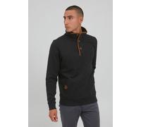 Troyer BLEND "BHAchilias", Herren, Gr. XL, schwarz, Sweatware, 60% Baumwolle, 40% Polyester, unifarben, regular fit, ohne Ausschnitt, eingesetzt, Pullover Troyer, Sweatshirt mit Stehkragen (34314640-X