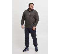 Troyer BLEND "BHAliere Big & Tall", Herren, Gr. 5XL, charcoal mix, Sweatware, 60% Baumwolle, 40% Polyester, unifarben, regular fit normal, Rundhals, eingesetzt, Pullover Troyer, Stilvoller Sweat-Troye