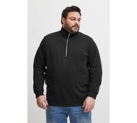 Troyer BLEND "BHAliere Big & Tall", Herren, Gr. 5XL, schwarz, Sweatware, 60% Baumwolle, 40% Polyester, unifarben, regular fit normal, Rundhals, eingesetzt, Pullover Troyer, Stilvoller Sweat-Troyer mit