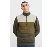 Troyer BLEND "BHBlechen", Herren, Gr. M, forest night, Sweatware, 60% Baumwolle, 40% Polyester, regular fit normal, Rundhals, eingesetzt, Pullover Troyer, Stilvoller Sweat-Troyer mit Stehkragen (44938