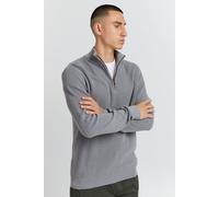 Troyer BLEND "BHCodford", Herren, Gr. 3XL, stone mix, Feinstrick, 100% Baumwolle, unifarben, regular fit hüftlang, ohne Ausschnitt, eingesetzt, Pullover Troyer, Schicker Pullover mit Reißverschlusskra