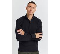 Blend BHCodford Herren Strickpullover Troyer Feinstrick Pullover mit Stehkragen und Reißverschluss, Größe:S, Farbe:Black (194007)