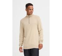 Troyer BLEND "BHDAN", Jungen, Gr. M, plaza taupe, Feinstrick, 70% Viskose, 30% Nylon, meliert, Basic, normal normal, ohne Ausschnitt, Pullover Troyer, Stilvoller Troyer mit Reißverschluss (15172733-M)