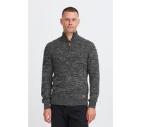 Troyer BLEND "BHDanni", Herren, Gr. XL, schwarz, Grobstrick, 70% Baumwolle (Recycled), 30% Polyester (Recycled), meliert, normal normal, hoch geschlossener Ausschnitt, Pullover, Klassischer Troyer mit