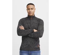 Blend BHDanovan Herren Strickpullover Troyer Feinstrick Pullover mit Troyerkragen Reißverschluss Rippbündchen Baumwollmischung Regular fit, Größe:L, Farbe:Black (70155)