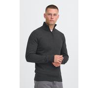 Troyer BLEND "BHFilip", Herren, Gr. XXL, charcoal mix, Feinstrick, 70% Baumwolle (Recycled), 30% Polyester (Recycled), unifarben, normal normal, hoch geschlossener Ausschnitt, Pullover Troyer, Stilvol