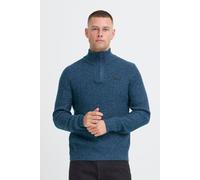 Troyer BLEND "BHMPatti", Herren, Gr. XXL, marineblaus melange, Grobstrick, 100% Polyacryl, unifarben, normal normal, hoch geschlossener Ausschnitt, Pullover Troyer, Klassischer Troyer mit Reißverschlu