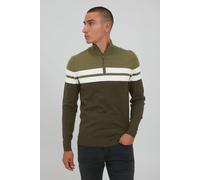 Blend Naresh Herren Strickpullover Troyer Feinstrick Pullover mit Stehkragen aus 100% Baumwolle, Größe:XL, Farbe:Deep Depths (190413)