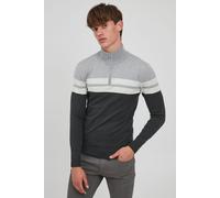 Blend Naresh Herren Strickpullover Troyer Feinstrick Pullover mit Stehkragen aus 100% Baumwolle, Größe:XXL, Farbe:Stone Mix (200274)