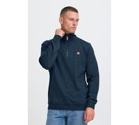 Troyer BLEND "BHPomes", Herren, Gr. M, marineblaus melange, Sweatware, 60% Baumwolle, 40% Polyester, unifarben, normal normal, hoch geschlossener Ausschnitt, Pullover Troyer, Klassischer Sweat-Troyer