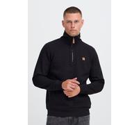 Troyer BLEND "BHPomes", Herren, Gr. M, schwarz, Sweatware, 60% Baumwolle, 40% Polyester, unifarben, normal normal, hoch geschlossener Ausschnitt, Pullover Troyer, Klassischer Sweat-Troyer mit Taschen